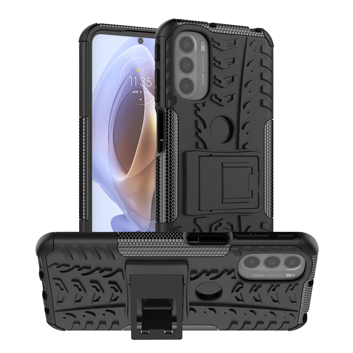 KÖNIG DESIGN Case, / G31 Motorola, Moto G41, Backcover, Schwarz