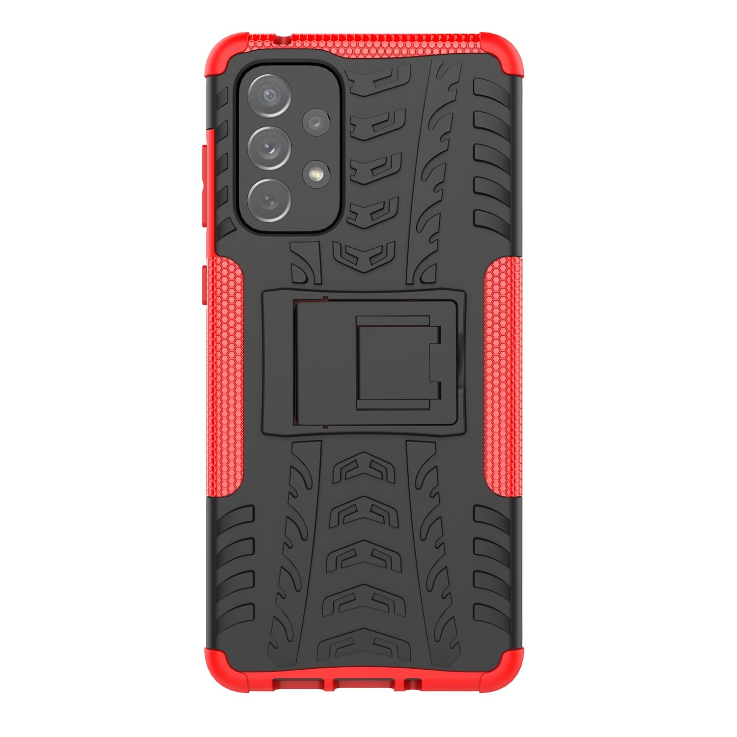KÖNIG DESIGN Case, Rot 5G, A73 Galaxy Backcover, Samsung