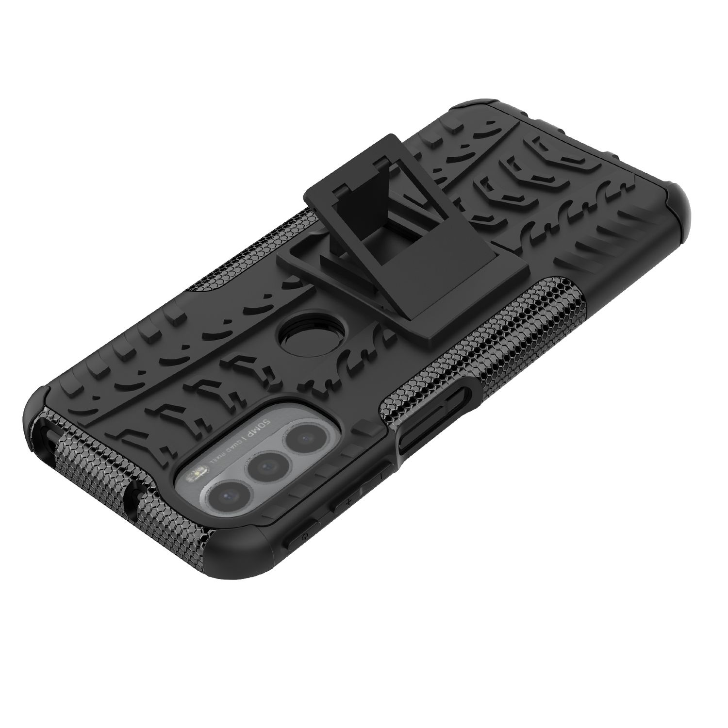 Motorola, G41, Moto / G31 KÖNIG Case, Schwarz DESIGN Backcover,