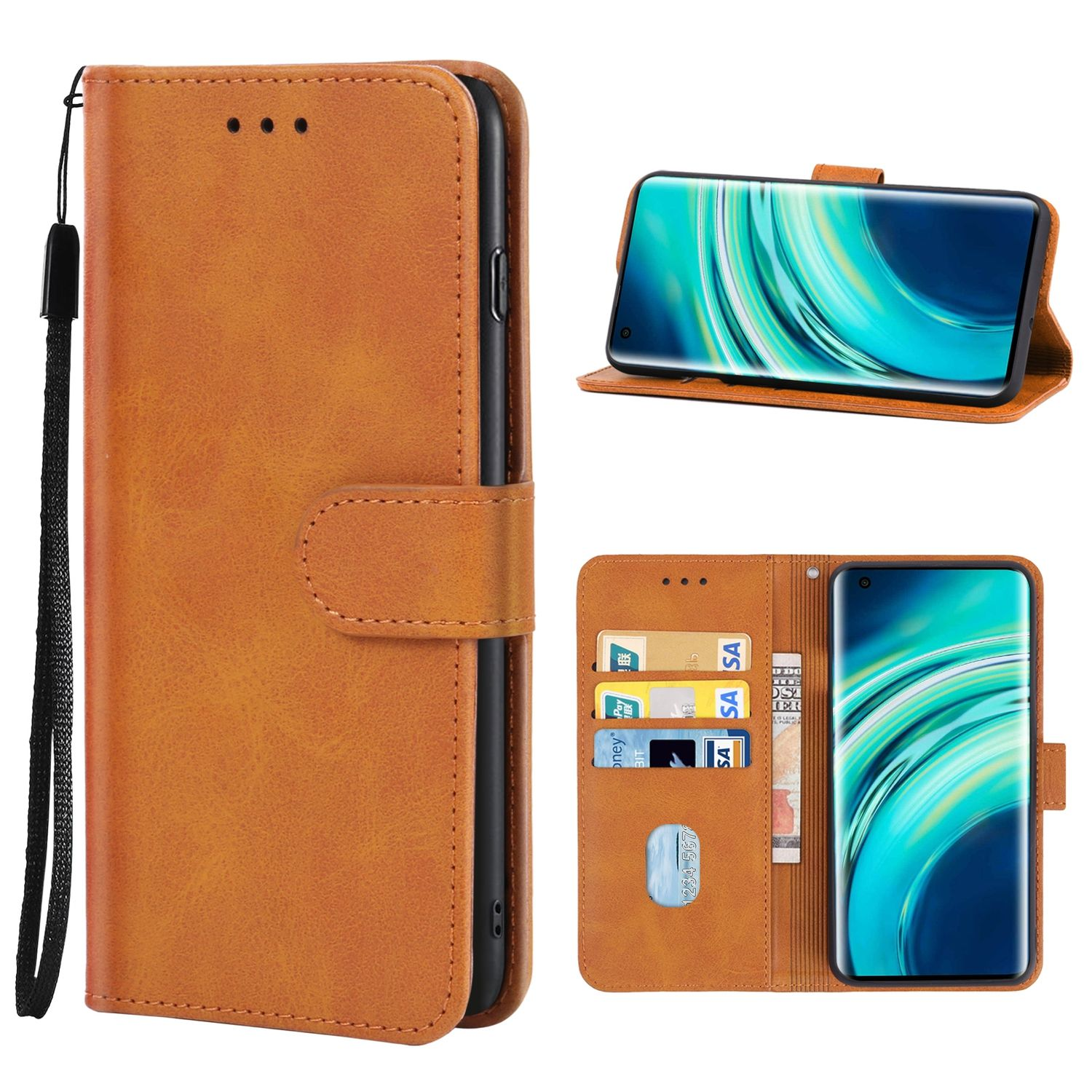 Mi / Xiaomi, Pro, Case, DESIGN Bookcover, Braun Book Mi KÖNIG 10 10