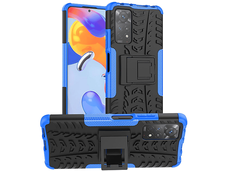 KÖNIG DESIGN Case, Backcover, Xiaomi, Redmi Note 11 Pro 5G, Blau