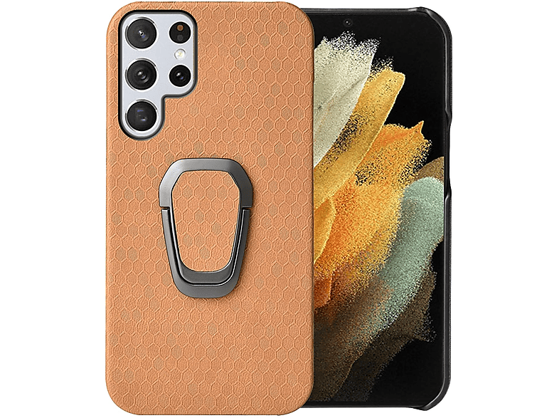 S22 Orange KÖNIG DESIGN Ultra Samsung, Case, 5G, Backcover, Galaxy