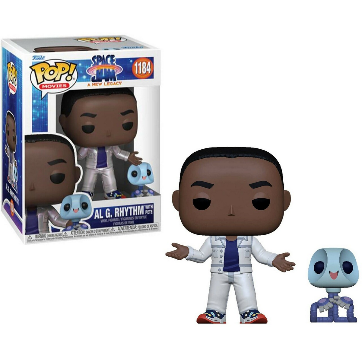 Funko Pop de Al G. Rhythm de Space Jam con personaje y caja.