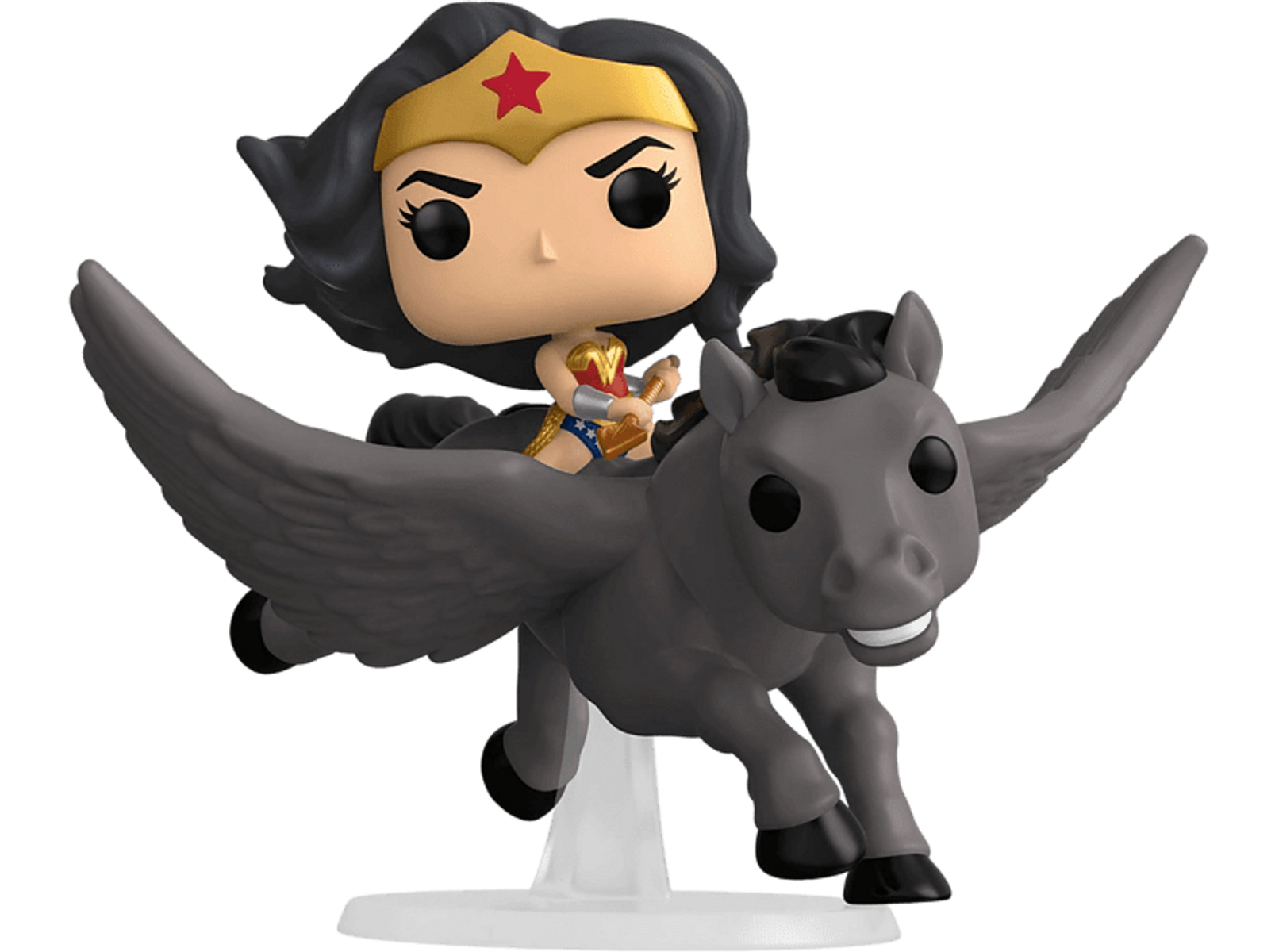 Wonder Woman Funko Pop reitet auf einem Pegasus.