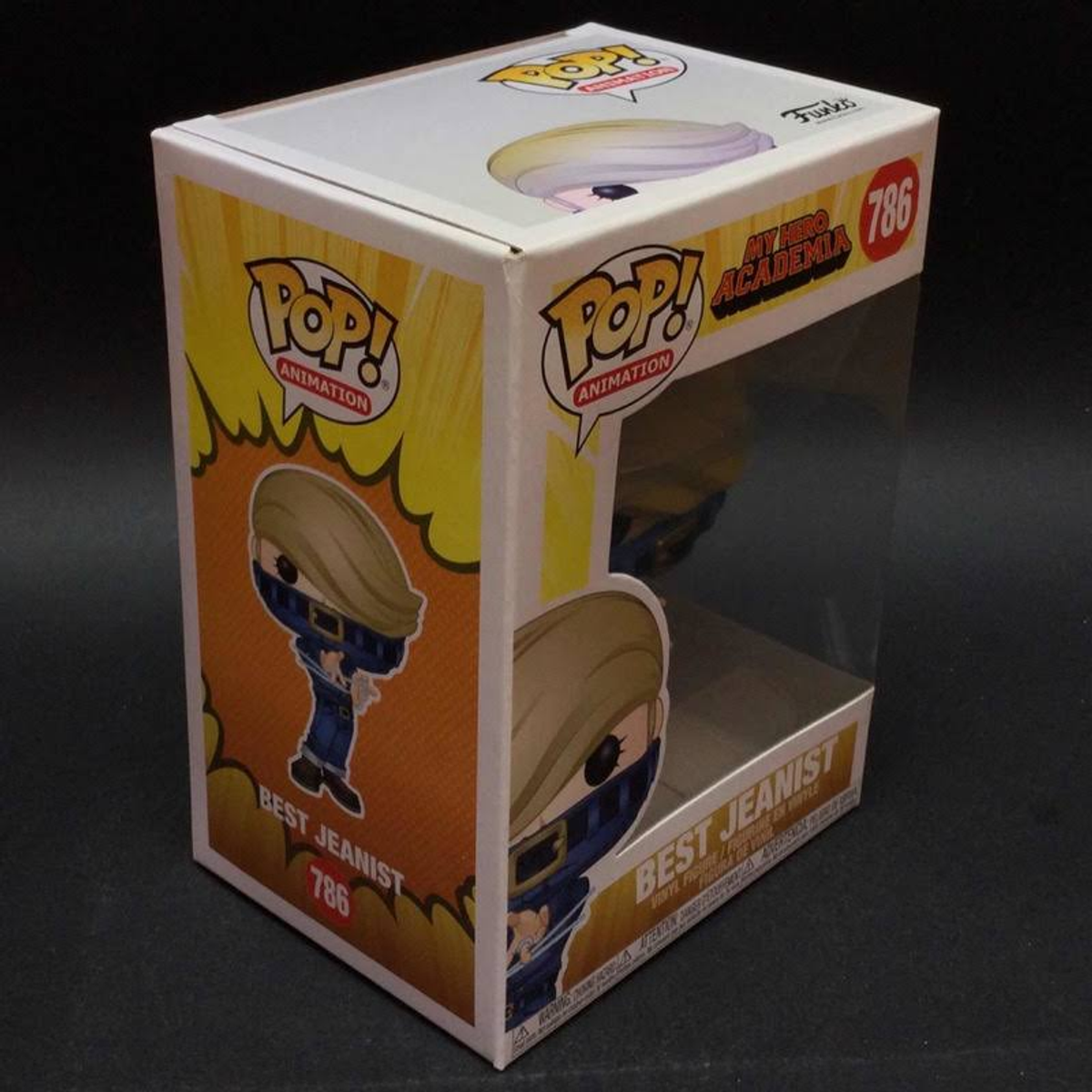 Scatola Funko Pop. Illustrazione di una donna bionda. Testo: Best Jeanist.