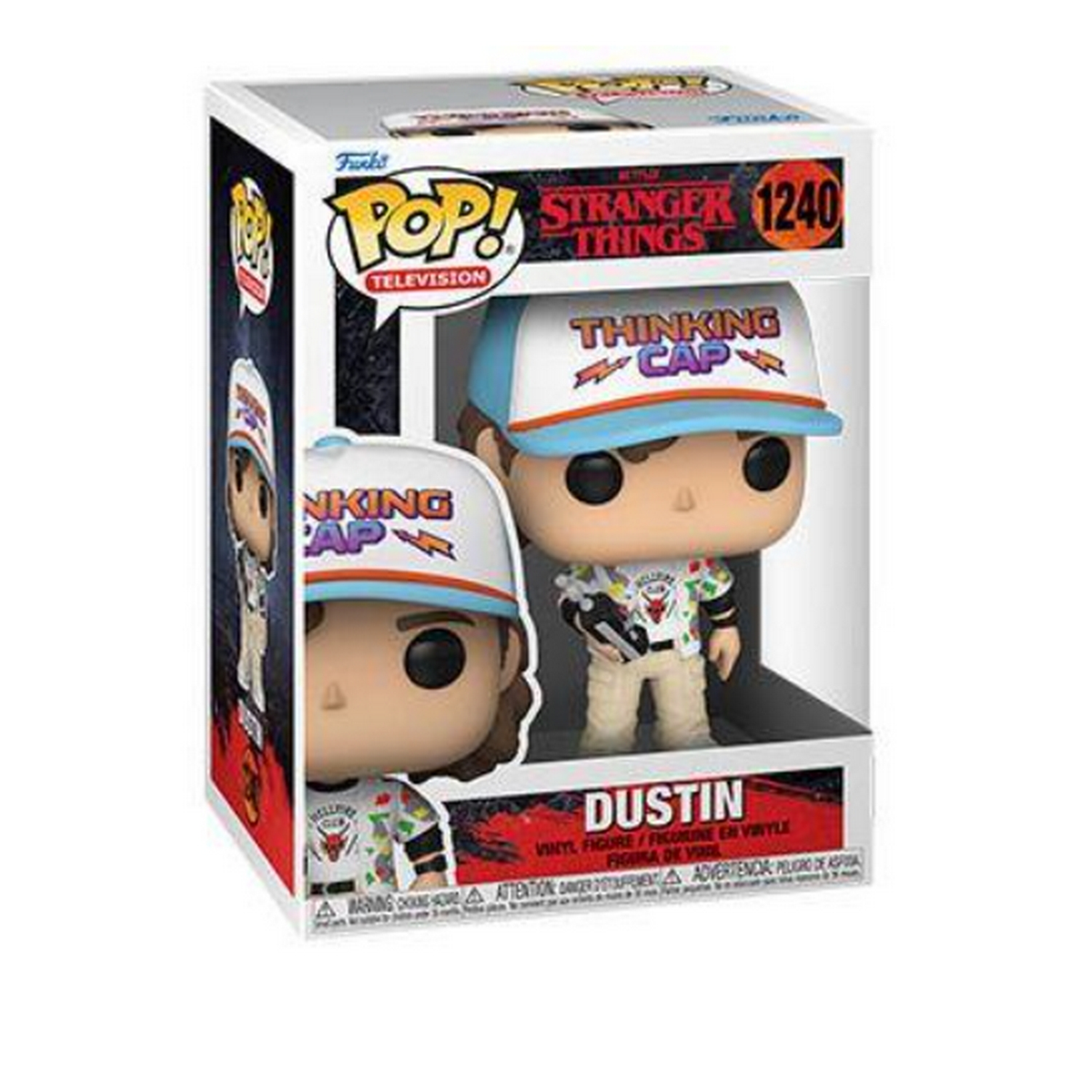 Funko Pop! Stranger Things Dustin Figur in der Box.