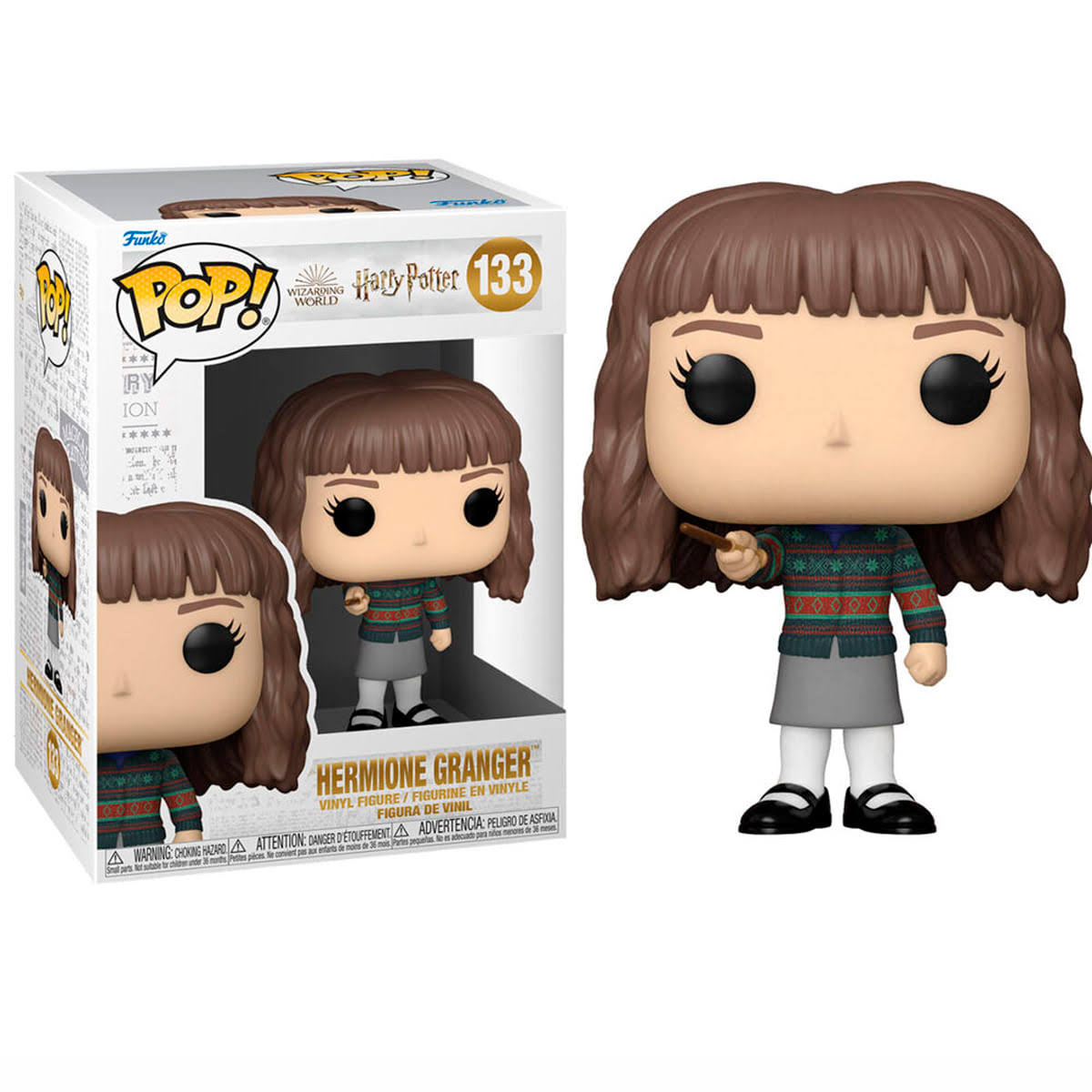 Funko Pop! personaggio di Hermione Granger in scatola.