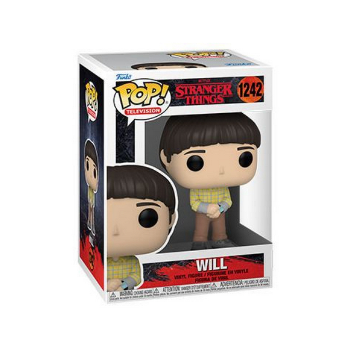 Funko Pop! Figur von Will aus Stranger Things, in einer Box.