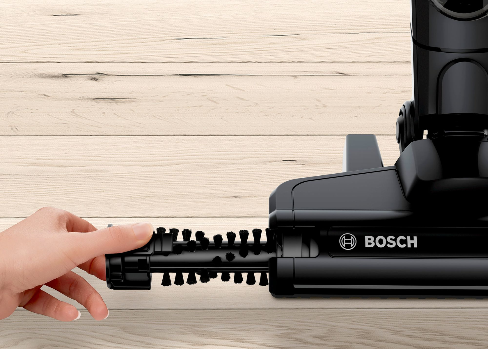 Aspirador escoba - BOSCH BBHF220, 38,7 W, Depósito 0,4 l, Autonomía 40 min, Negro