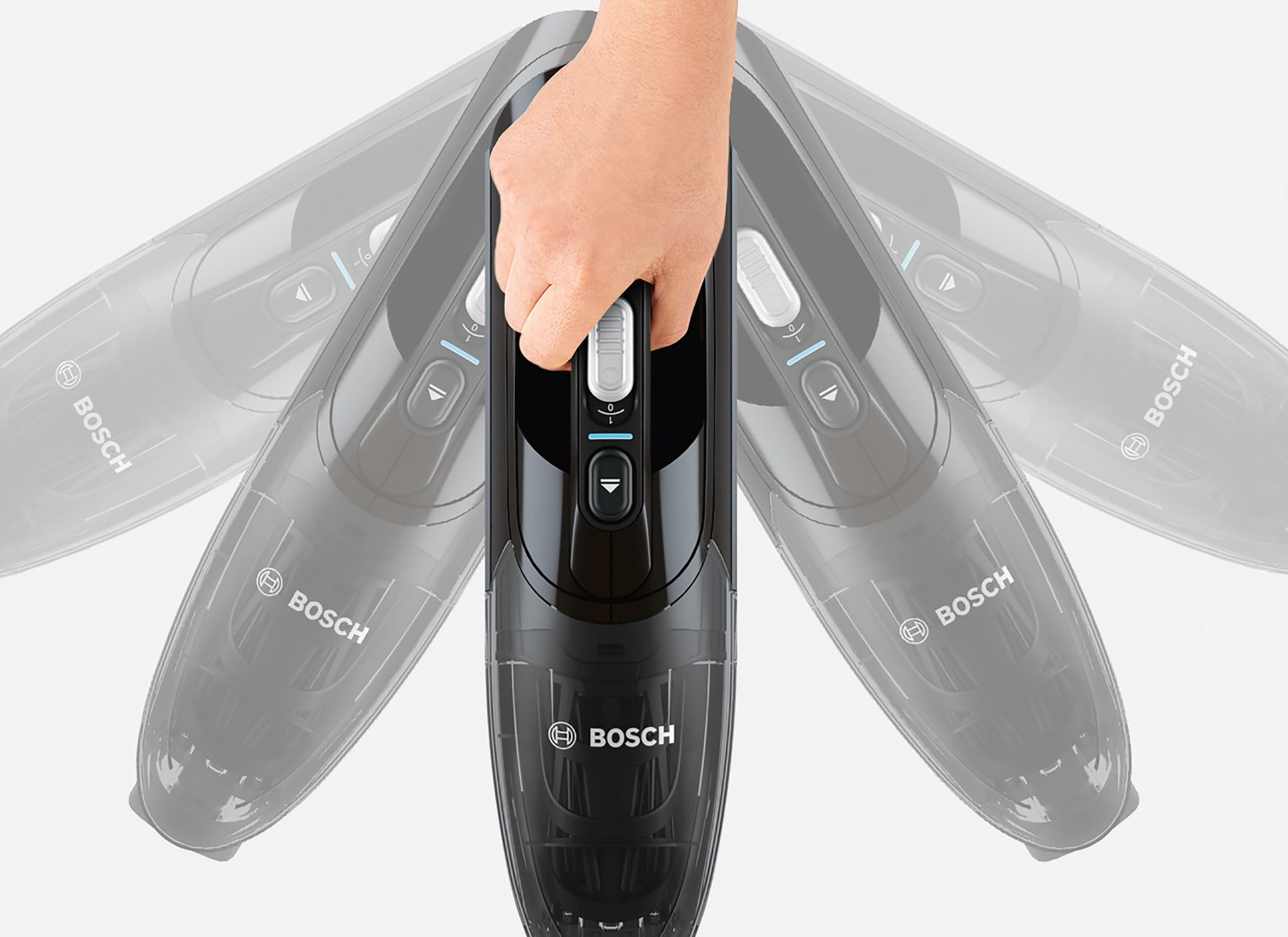 Aspirador escoba - BOSCH BBHF220, 38,7 W, Depósito 0,4 l, Autonomía 40 min, Negro