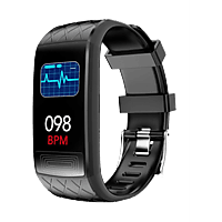 INF Aktivitätsarmband - Blutdruck, EKG, Blutsauerstoff, Puls, Fitnesstracker, Schwarz