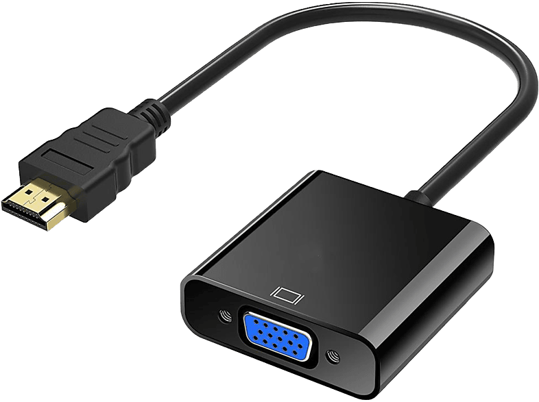 INF HDMI zu VGA Adapter mit 3.5 mm Audio-Port HDMI zu VGA Adapter