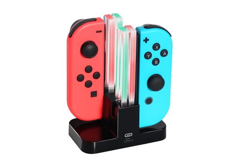 INF Ladestation für Nintendo Switch mit LED-Anzeige, 4 in 1 Joy