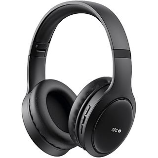 Auriculares inalámbricos - SPC Heron Studio, Supraaurales, Bluetooth, Negro