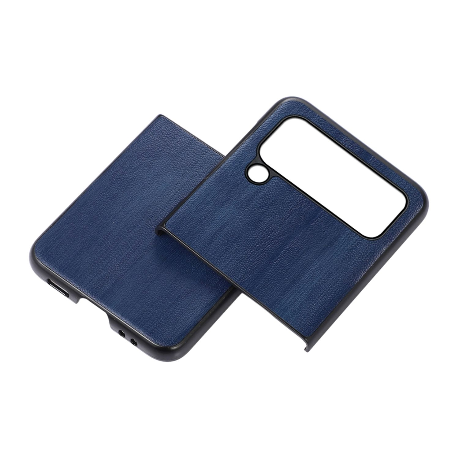 KÖNIG Samsung, Case, DESIGN Flip4 Z Galaxy Blau 5G, Backcover,