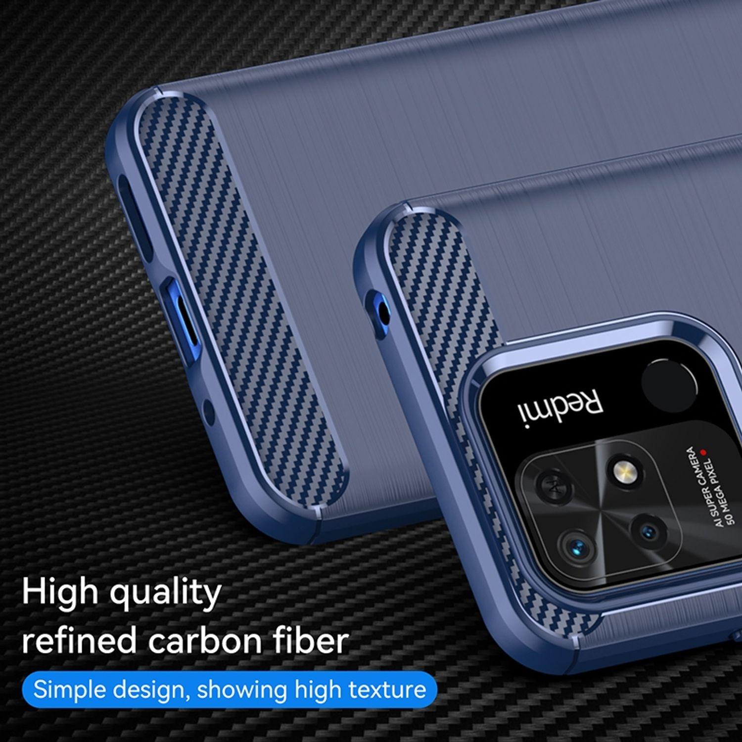 KÖNIG Xiaomi, DESIGN Case, Backcover, 10 C, Blau Redmi