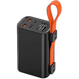 Power Bank - LEOTEC LEPOW100W30K, 30000 mAh, 2 x USB-A + 2 x USB-C, Negro