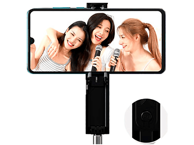 DEVIA Mini-Selfie-Stick Selfie-Stick, Schwarz | Selfie Sticks