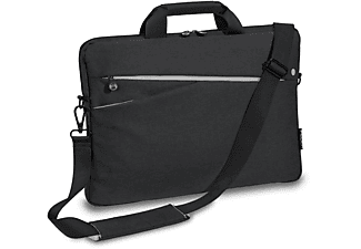 PEDEA "Fashion" 17,3 Zoll (43,9cm) Notebooktasche Umhängetasche für Universal Nylon, Schwarz