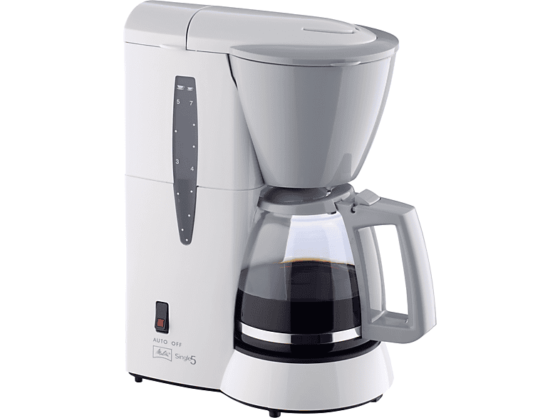 MELITTA SINGLE 5 M Filterkaffeemaschine White Grey 