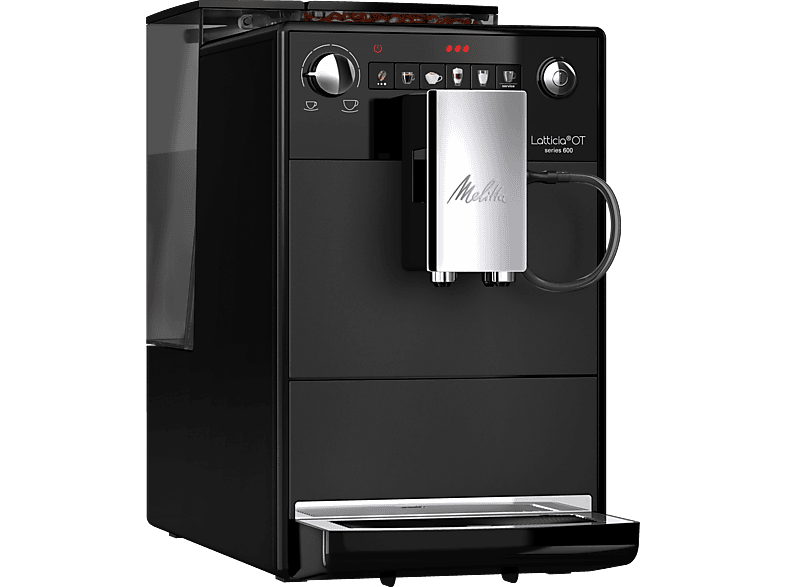 MELITTA Latticia One Touch F300-100 Kaffeevollautomat Schwarz | Kaffeevollautomat mit Milchschlauch