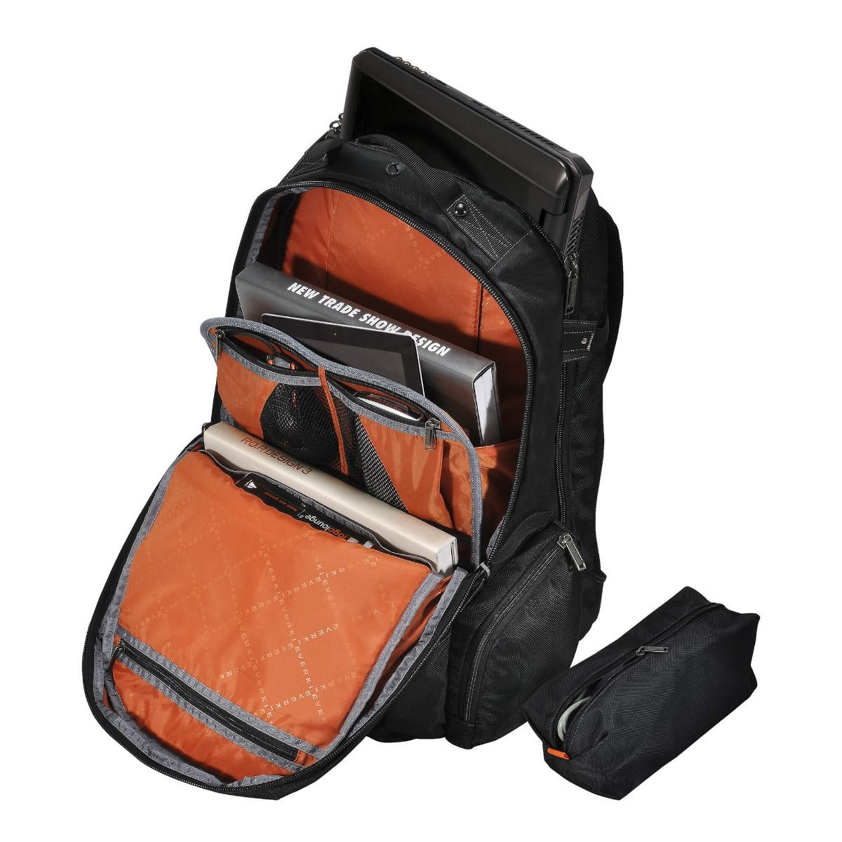 EKP120 Business EVERKI Schwarz, Laptop-Rucksack EKP120