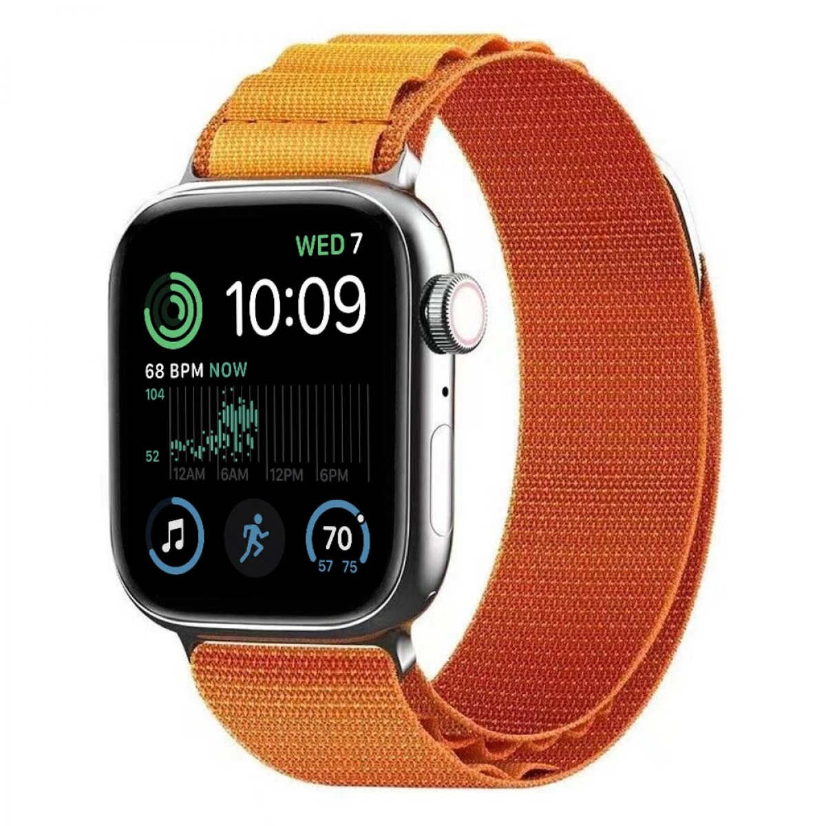 CASEONLINE Watch SE Apple, 44mm, Smartband, Artic, Orange 2022