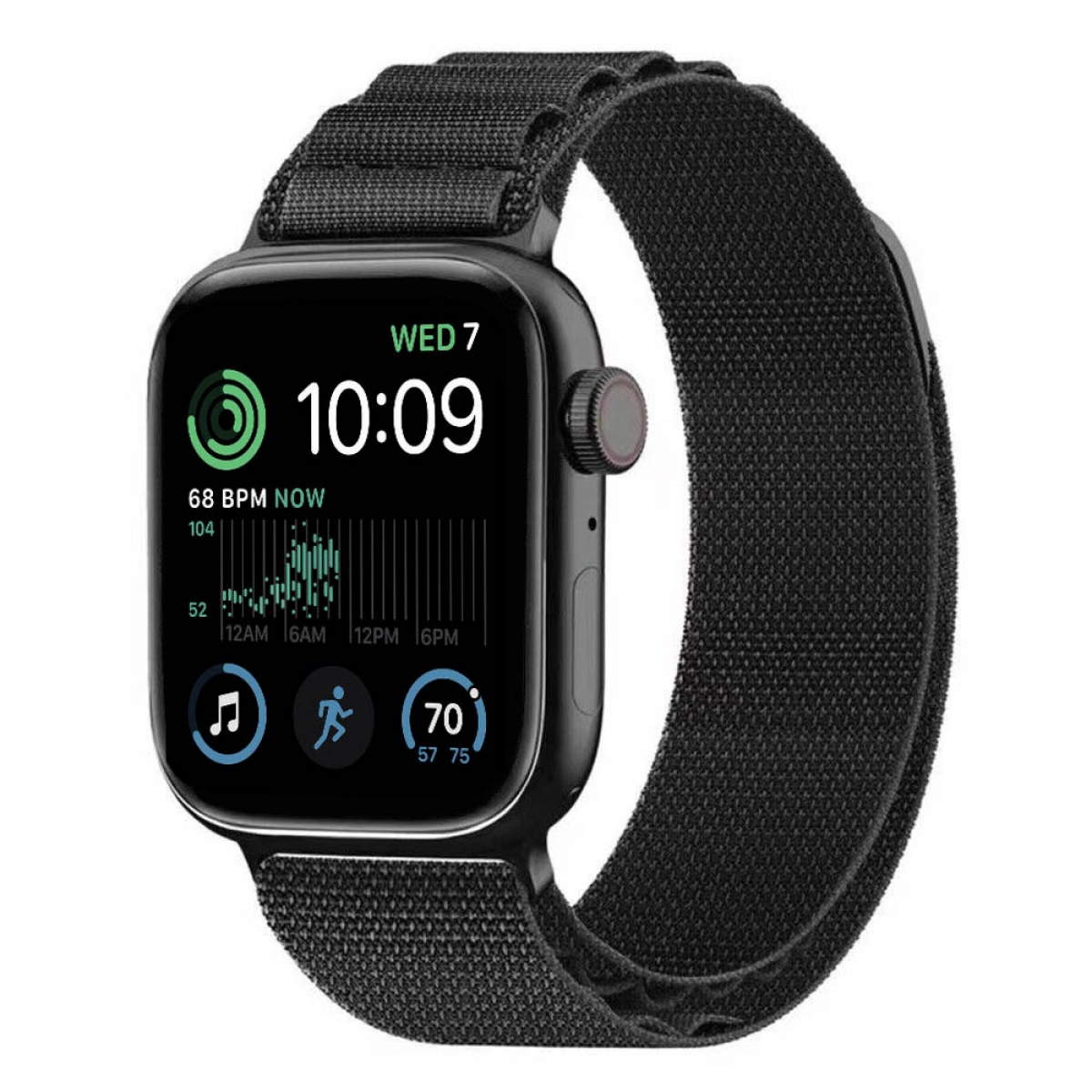 CASEONLINE Artic, Apple, Schwarz 2022 Watch SE Smartband, 44mm