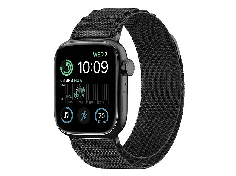 CASEONLINE Artic, Smartband, Apple, Watch SE 2022 44mm, Schwarz | Smartwatch Armbänder