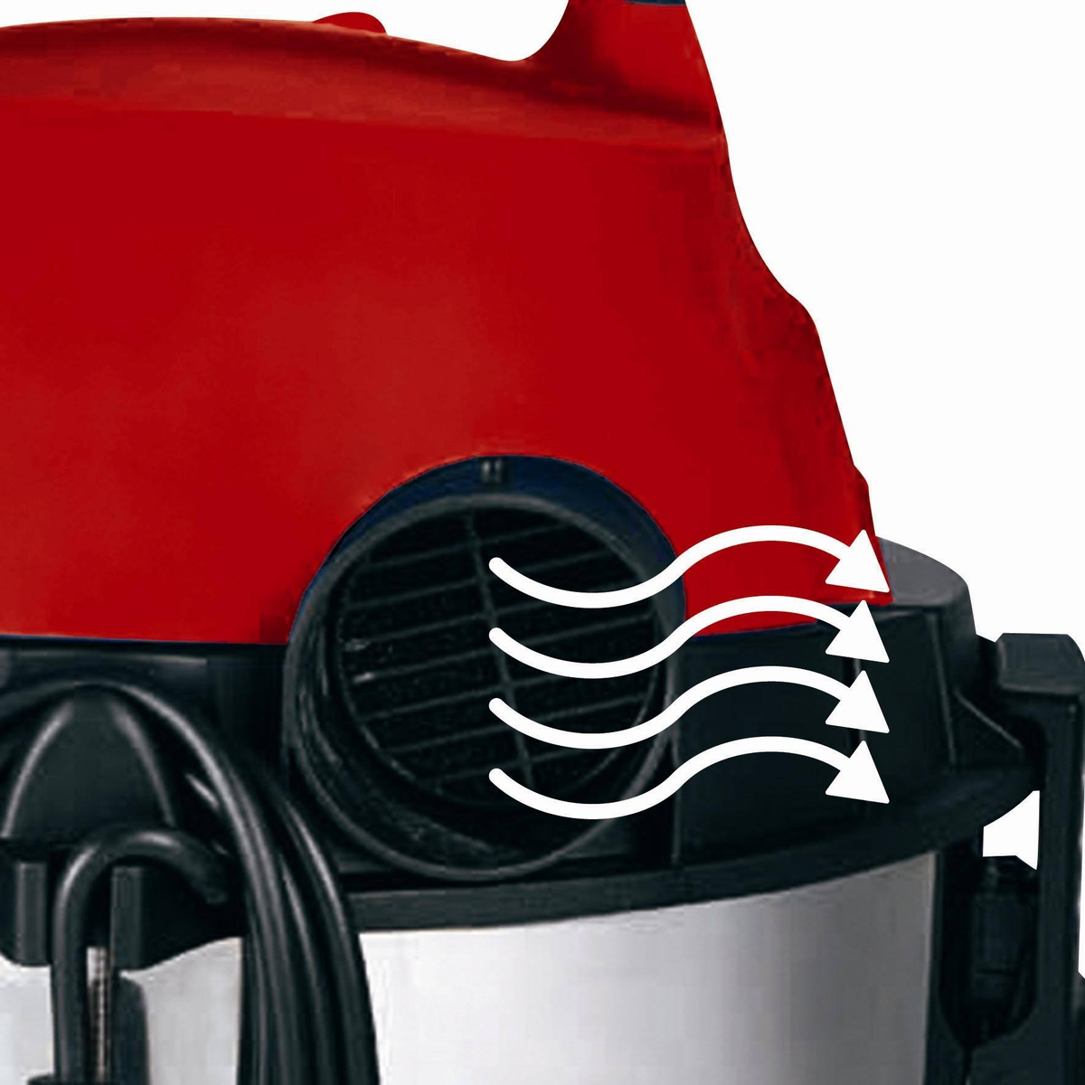 EINHELL TC-VC 1820 S Nass-/Trockensauger, Rot/Silber/Schwarz