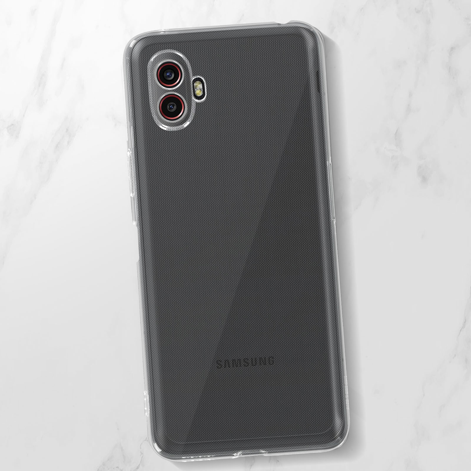 AVIZAR 360 Schutz, Samsung, Series, Xcover Galaxy 6 Transparent Backcover, Folie Pro, Hülle und