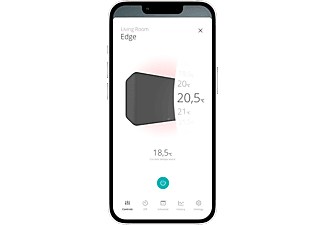 DUUX Edge Grau Konvektor (1500 Watt, Raumgröße: 20 m²)