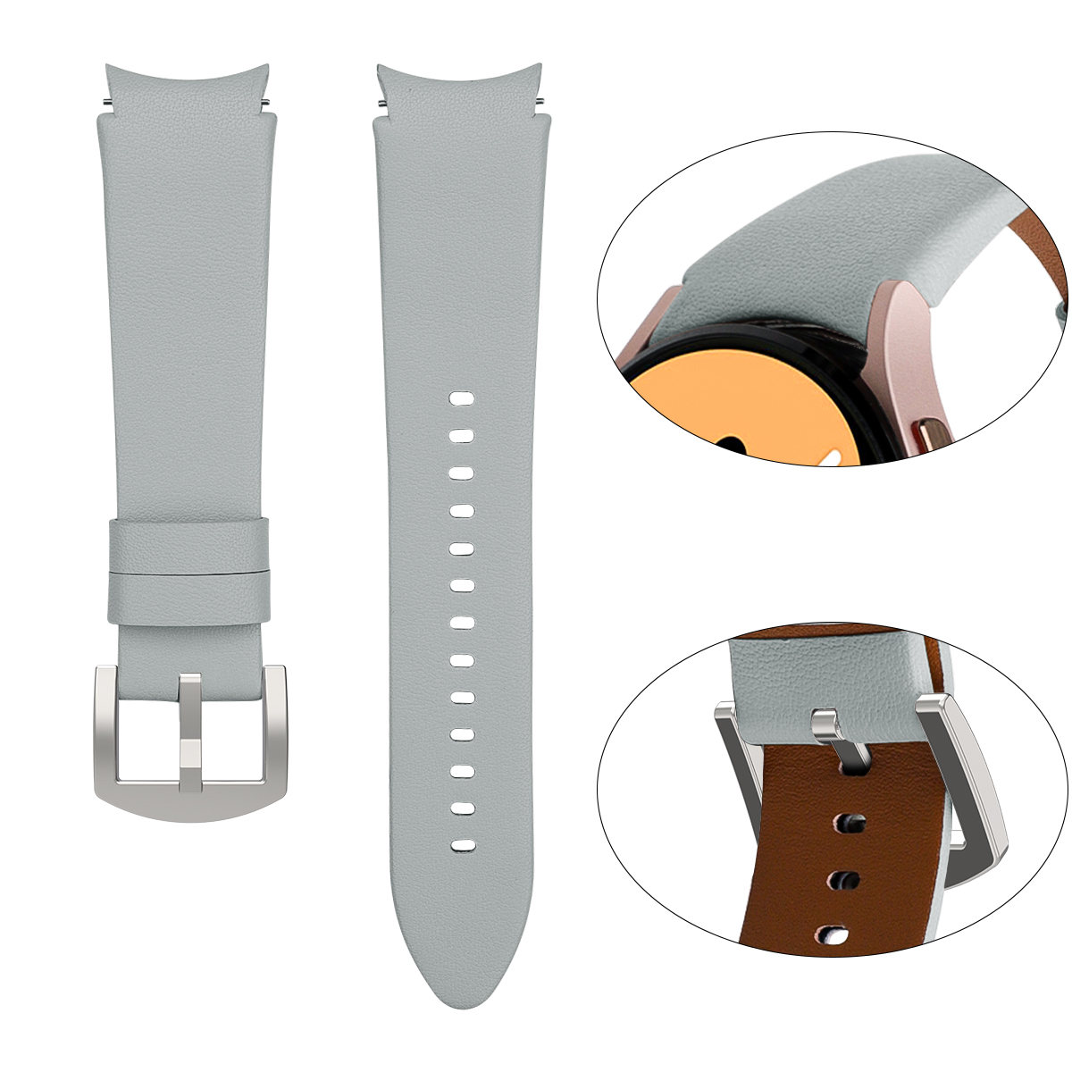 INF Armband für Samsung 4/Classic, Samsung, Galaxy Ersatzarmband, Watch 4/Classic, Galaxy Watch Grau