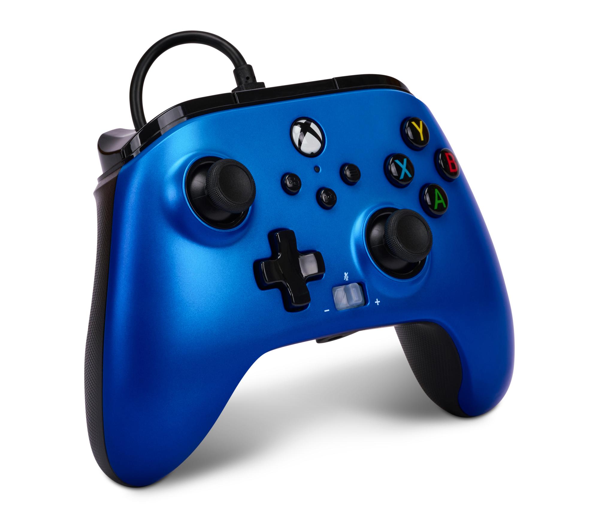 Controller Lila/Blau Cotroller A X kabelgebunden Xbox POWER Nebula