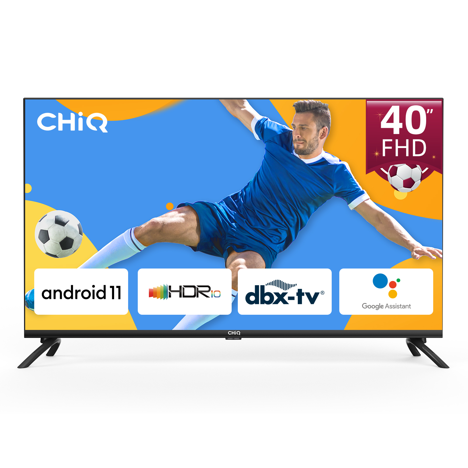 Smart Tv Chiq l40g7lx de 40 pulgadas 2022 android con hdr10 wifi 245g bluetooth 5.0 diseño sin marco led 11 dual band 2.45g bt5.0