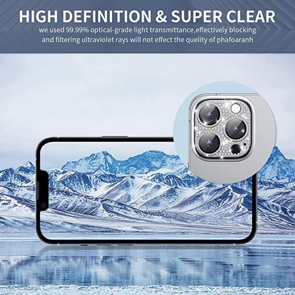 INF 12 Apple Pro) Objektivabdeckung(für Bling-Linsenschutz iPhone
