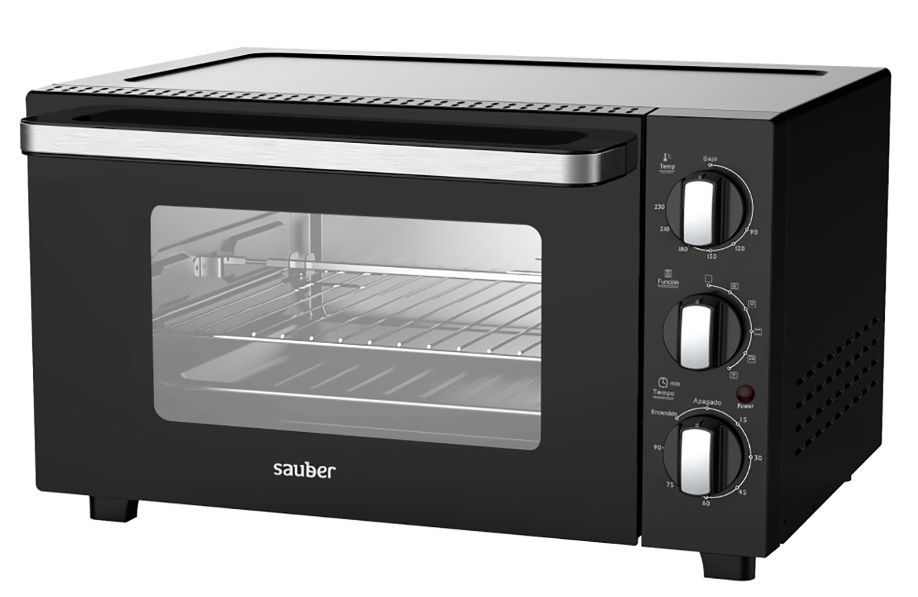 Mini horno - SERIE 5-1500 SAUBER, Negro