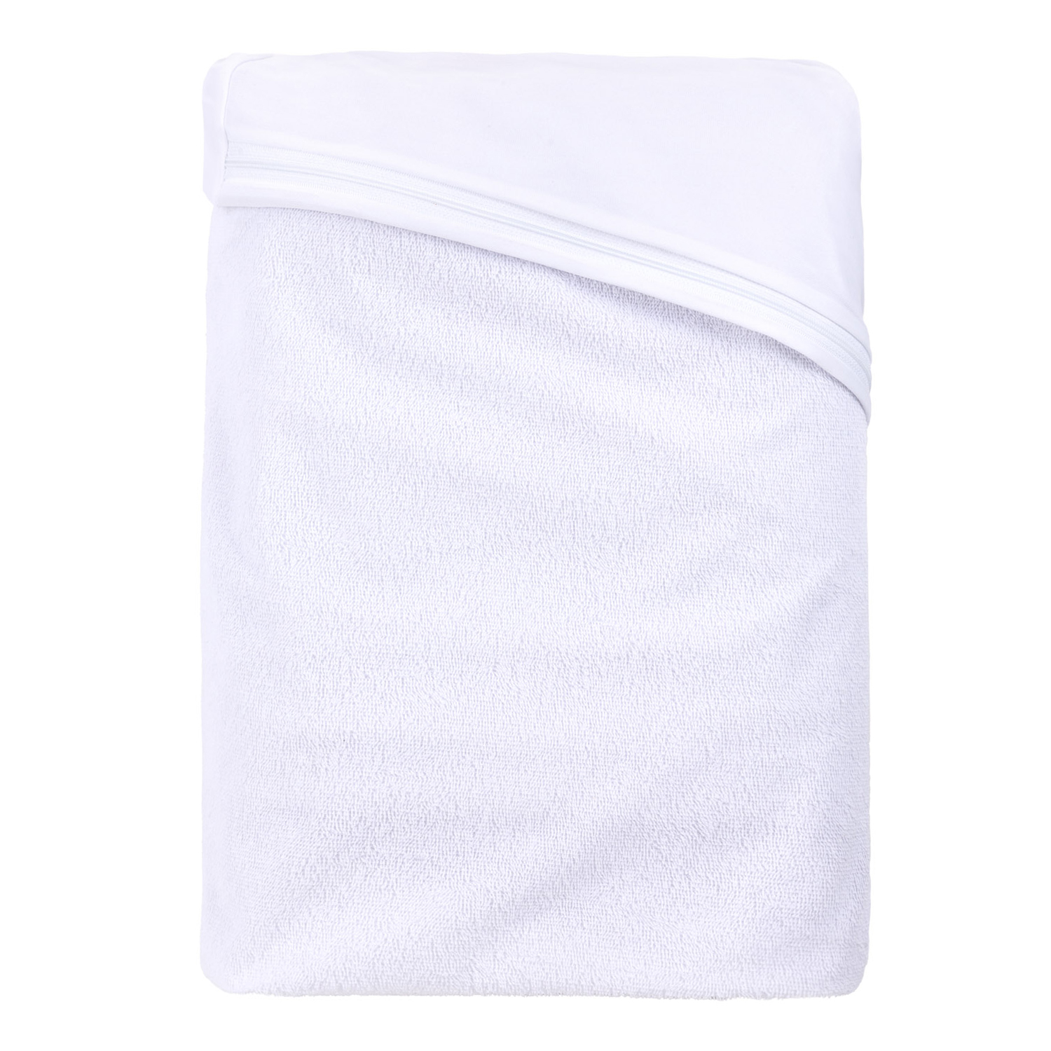 Funda Pikolin Home rizo impermeable transpirable 105x190200cm blanco y con tratamiento que cubre los 6 lados del protector cama 105x190cm