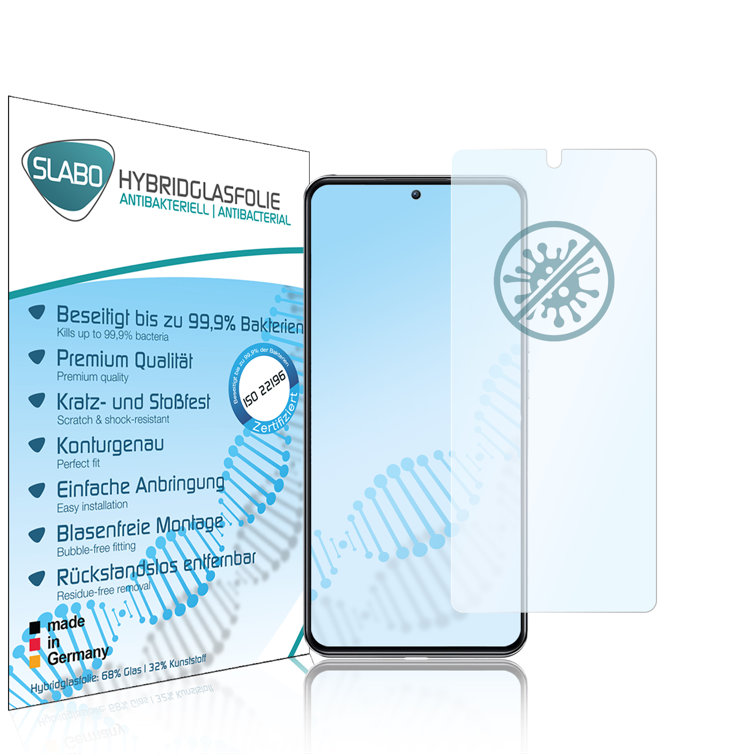 SLABO antibakteriell 5G) 5G flexibles Hybridglas 12T Displayschutz(für Pro 12T | Xiaomi