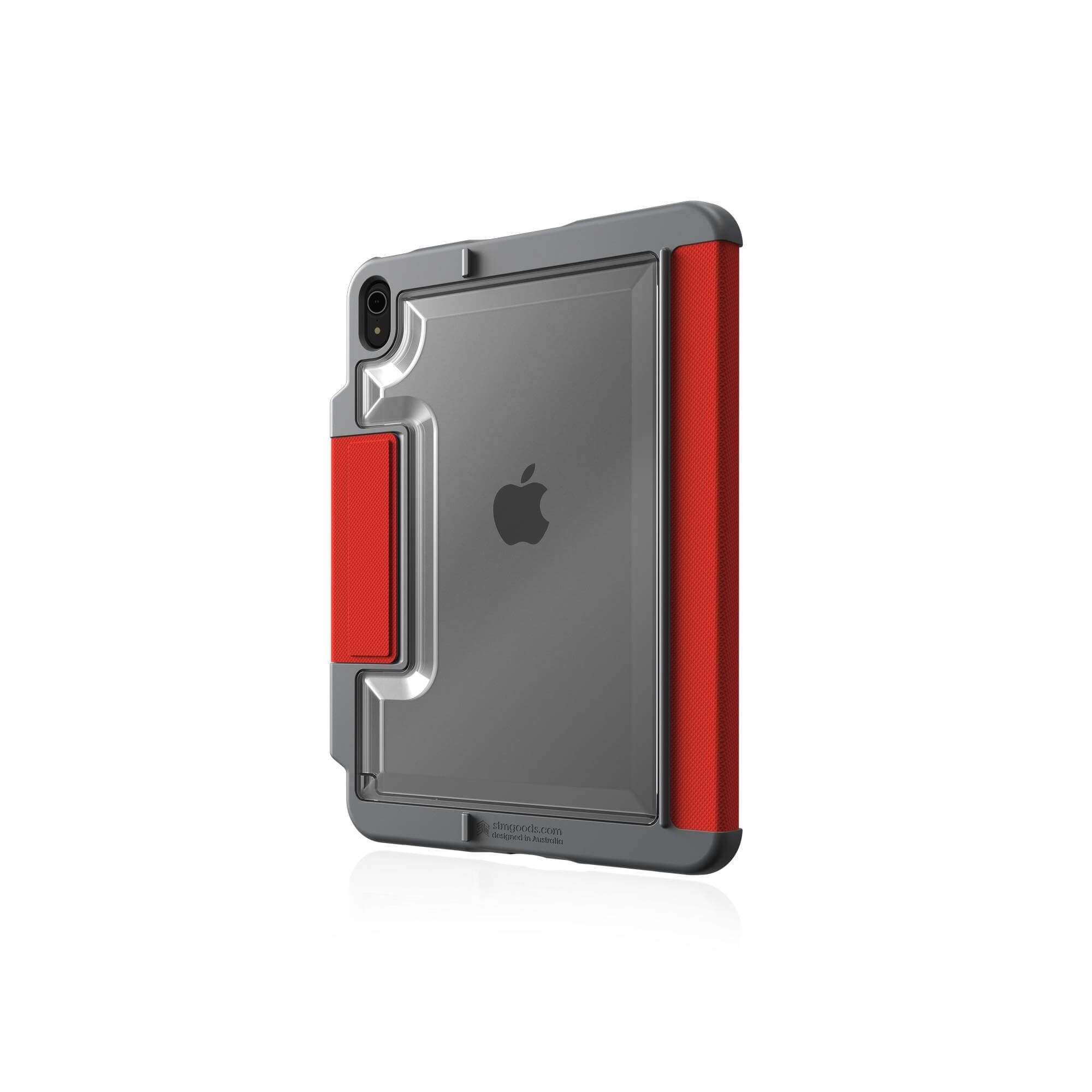 STM Dux Plus Apple Polycarbonat, Tablethülle Rot für TPU, Bookcover