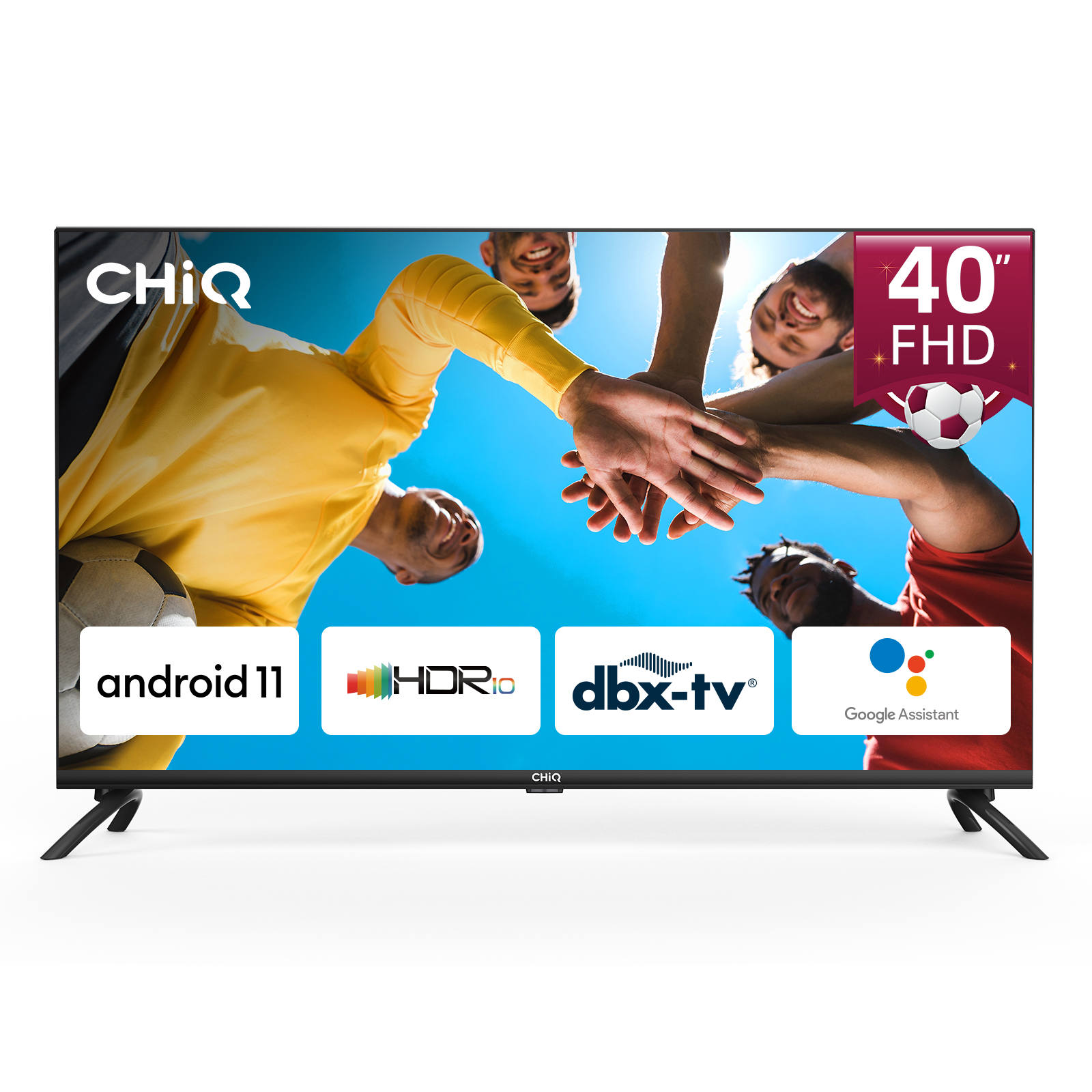 TV LED 40" - L40G7L CHIQ, Full-HD, Quad-Core, Smart TV, DVB-T2 (H.265)Sí, Negro