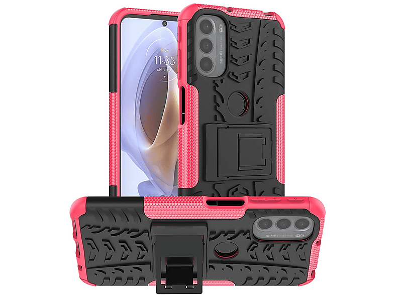 Motorola, Rosa KÖNIG Case, G41, DESIGN / G31 Moto Backcover,