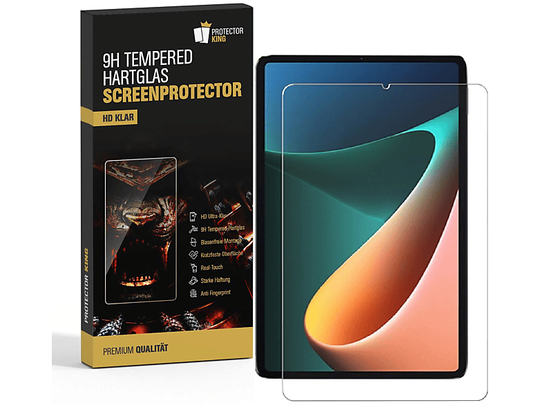 PROTECTORKING 1x 9H Hartglas Schutzglas HD KLAR Displayschutzfolie(für Xiaomi Mi Pad 5 Pro) | Displayschutzfolien & Gläser