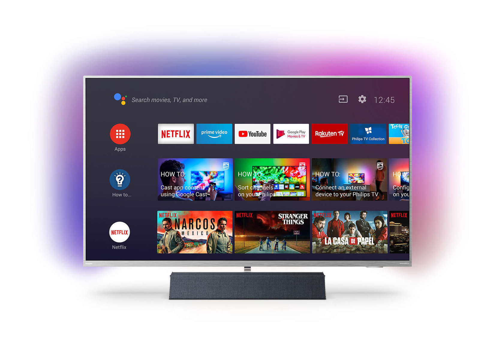 PHILIPS 43PUS9235/12 109,2 cm, LED (Pie)) 9 / Zoll) Ambilight, (43 TV 43 4K, Android 109,22 TV™ Zoll UHD cm (Flat
