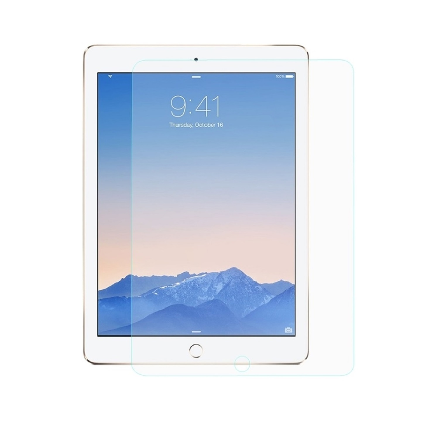 Apple 3x Echtes ENTSPIEGELT Air Displayschutzfolie(für Schutzglas 9H MATT PROTECTORKING 9.7) Hartglas iPad