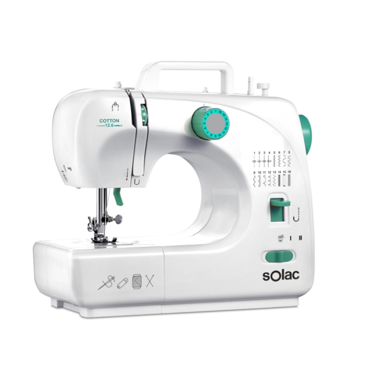 Máquina de coser automática - SW8231 Cotton 13.2 SOLAC, Blanco