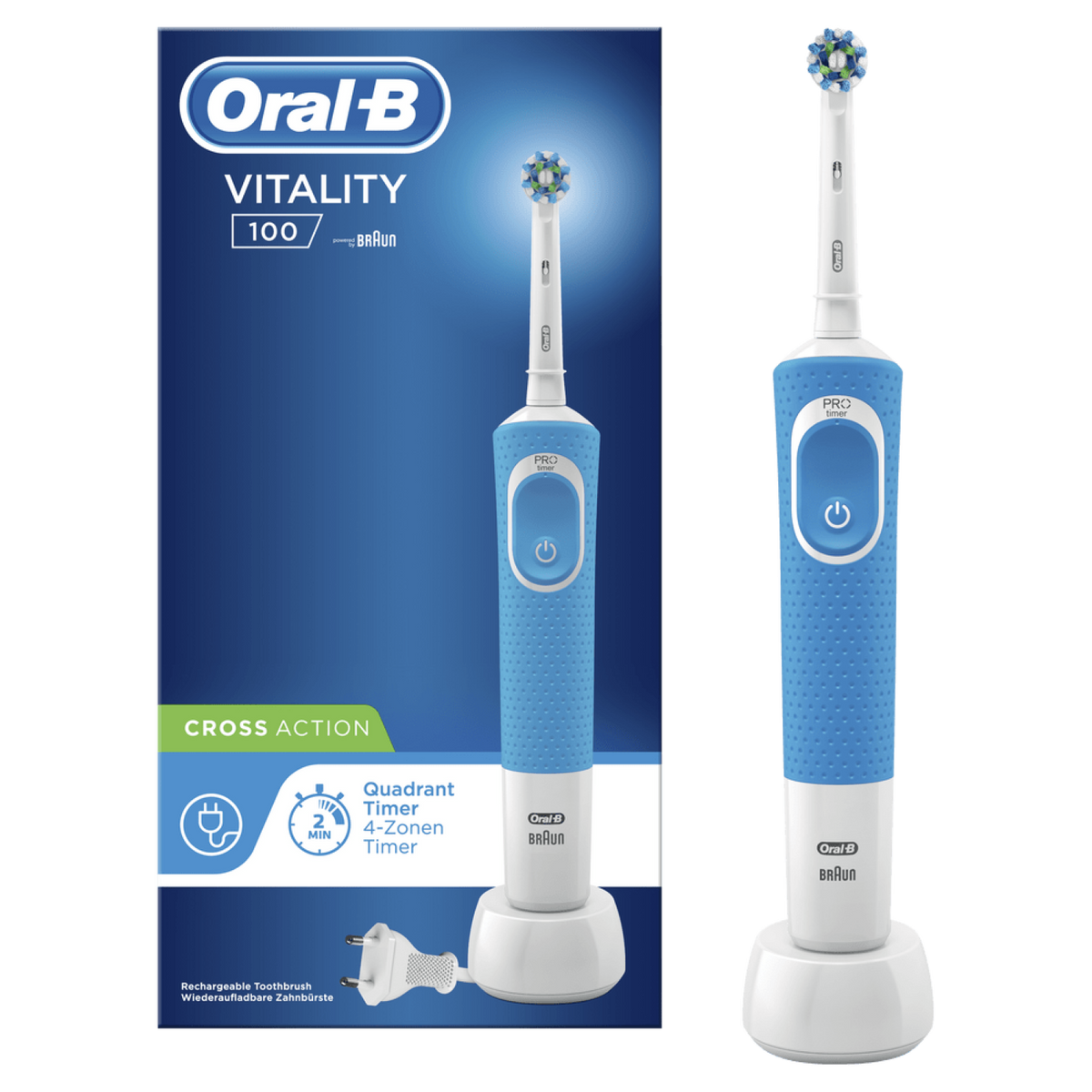 Cepillo eléctrico - 80327146 ORAL-B, Azul, blanco