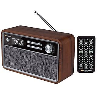 Radio  - RPBT500WD SUNSTECH, Marrón