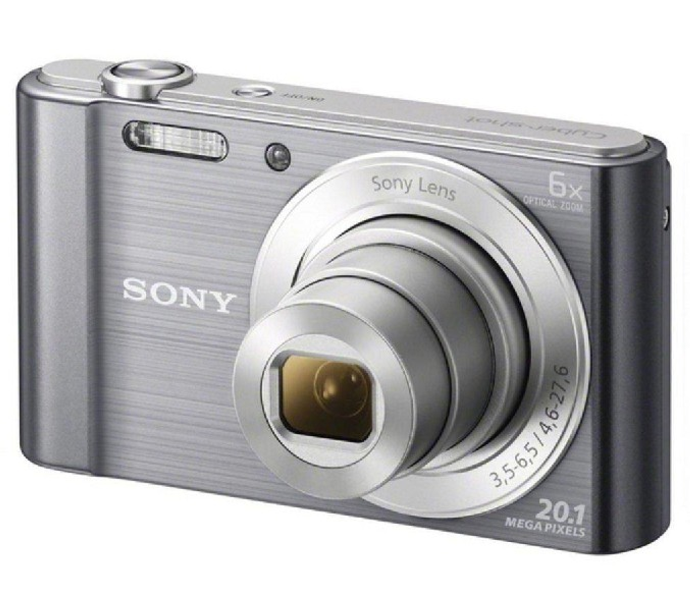 6x opt. 810 Digitalkamera Silber, SILBER DSC-W TFT-LCD SONY Zoom,