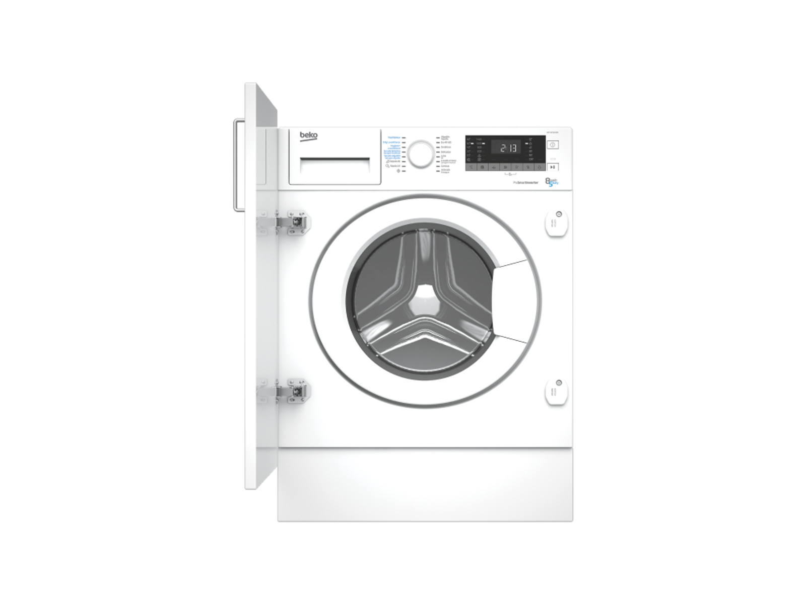 Lavadora carga frontal - HITV8733B0R BEKO, 8 kg, Blanco